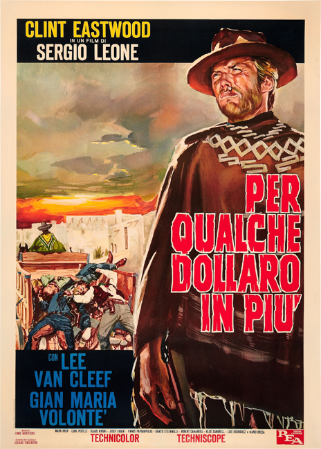 1964 A FISTFUL OF DOLLARS Movie Poster Spaghetti Western