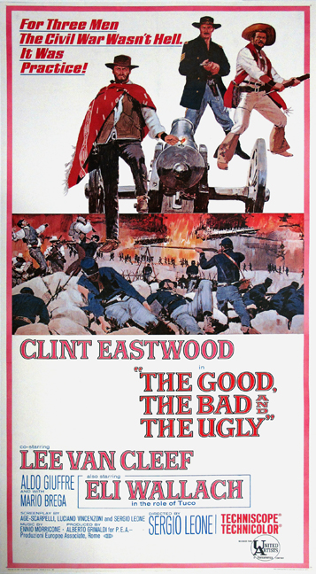 The Good, the Bad and the Ugly 1968 US Three Sheet