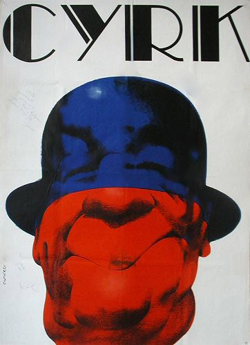 Clown face with derby by Waldemar Swierzy