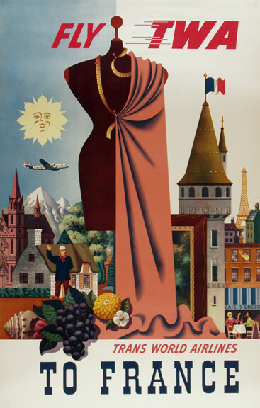 Fly TWA to France