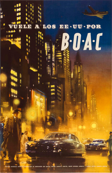 Vuele a los ee.uu.por B.O.A.C by Frank Wootton