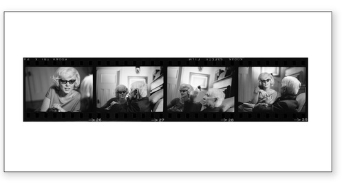 Marilyn Monroe with Carl Sandburg Contact Sheet (Limited Signed Edition)