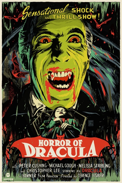 Dracula (Vintage Cinema / Retro Movie Theatre Poster / Horror & Sci-Fi)