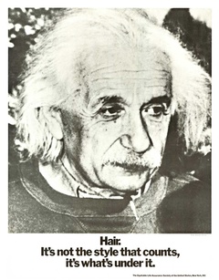 Einstein, Hairt.  It's not the style …