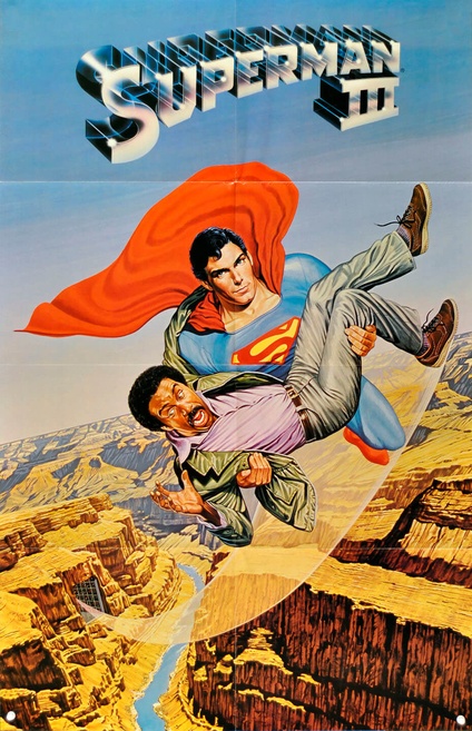 Superman 3 Movie Poster 2" x 3" Refrigerator Locker MAGNET Reeves 