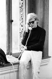 Andy Warhol on Phone
