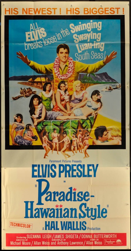 Hawaiian Paradise Elvis Presley 1966 Vintage Film Movie Poster Metal Tin Sign