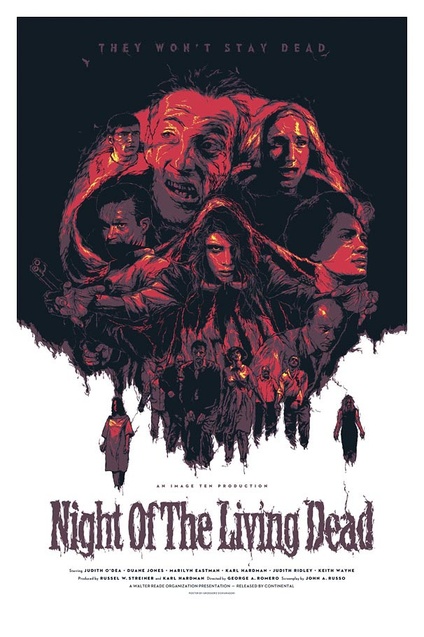 night of the living dead movie poster