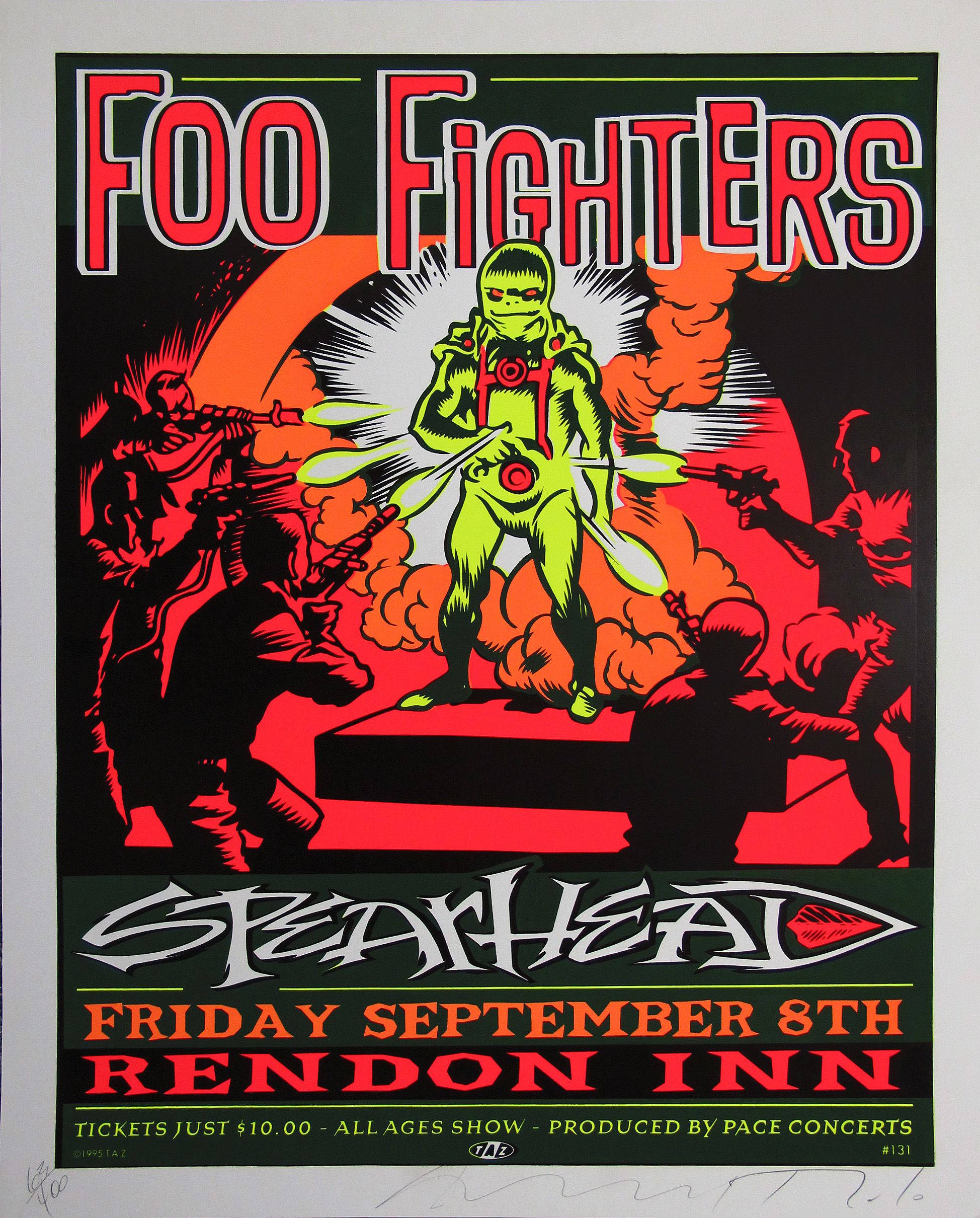 Foo Fighters Original Concert Poster Limited Runs
