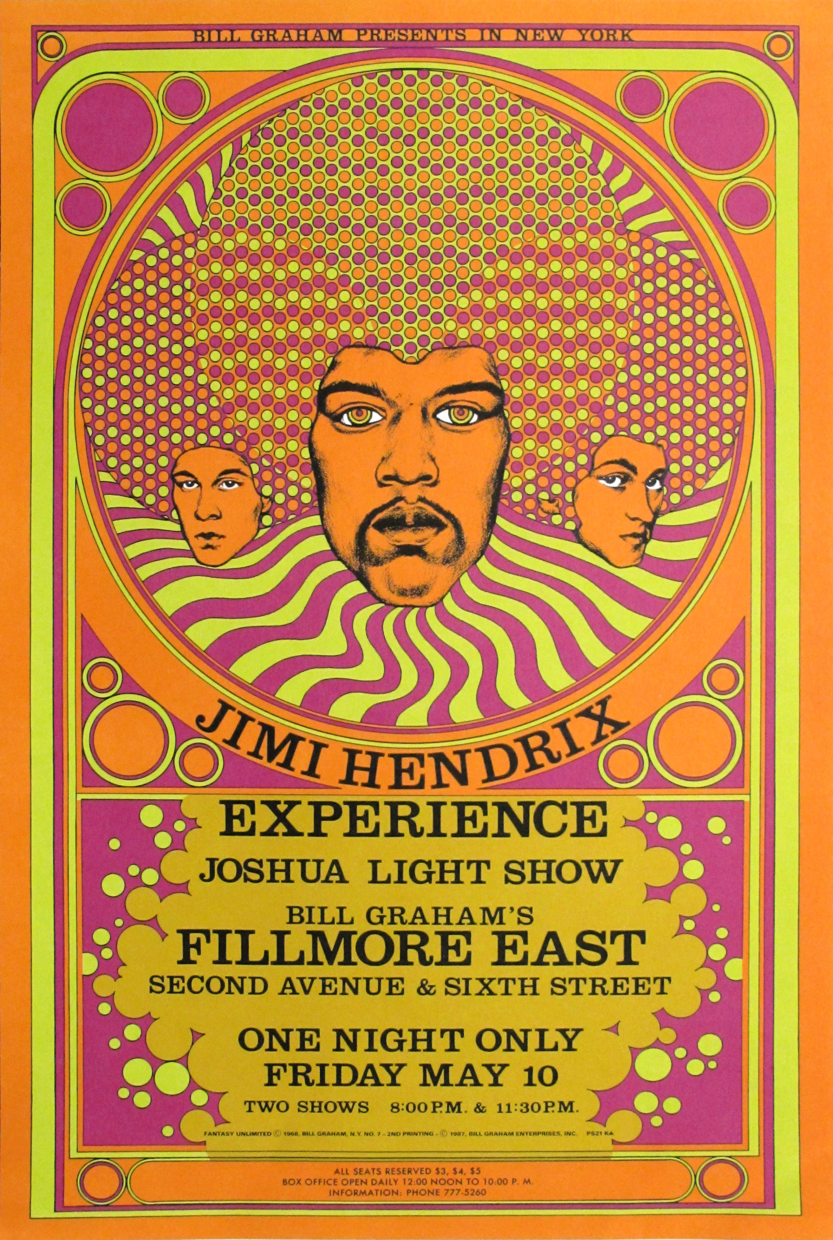 Jimi Hendrix Experience Concert Poster