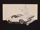 1970 Mustang Original Concept Car Art