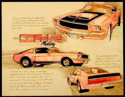Mustang Concept Illustration by Bradley