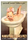 Baby in Bidet | Manifattura Ceramica Pozzi