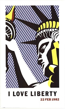 I LOVE LIBERTY | Statue of Liberty | 1982 Pop Art