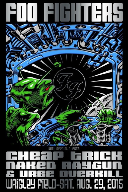 Foo Fighters Wrigley Field Foil Variant