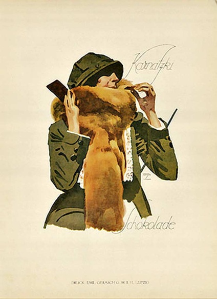 Karnatzki Schokolade (bookplate) 1926