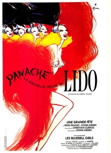 Panache Lido Cabaret poster linen-backed
