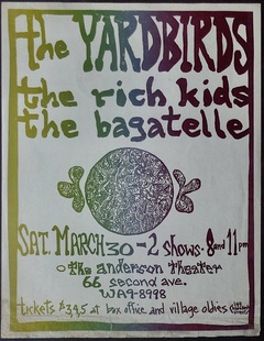 Yardbirds: New York 1968 (Handbill)
