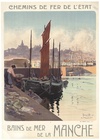 1921 Bains de Mer de la Manche Vintage Travel Poster – Granville France | Georges Meunier
