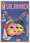 Salamanca Ferias y Fiestas Vintage Poster – Ramón Melero Spanish Festival Poster