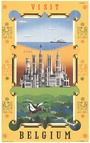Visit Belgium – Original Belgian Travel Poster | Vintage Tourism Lithograph