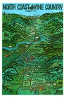 Original 1975 North Coast Wine Country California Vineyards, Earl Thollander California Wine poster