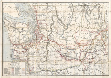 Washington State Railroad Map