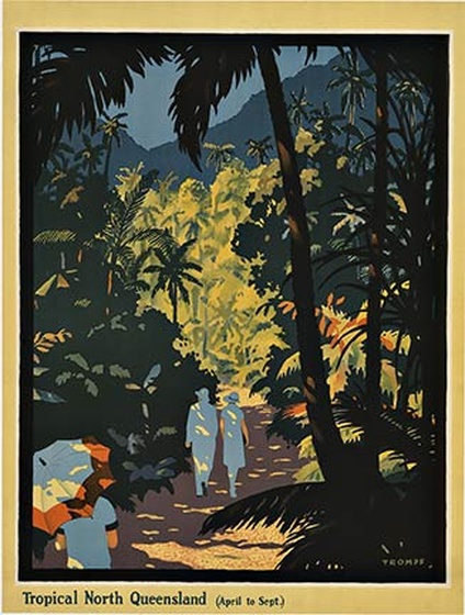 Tropical North Queensland Australia | Percy Trompf | 1930s travel poster
