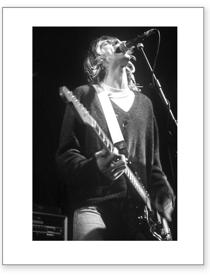 Kurt Cobain on Stage with Nirvana