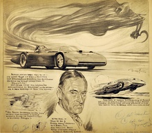 Dancing With His Shadow - Original Magazine Advertising Art