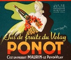 Ponot- bottle label, Cappiello small format