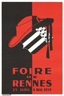Foire de Rennes original French poster