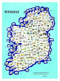 Ireland Pictorial Map, Irish Tourist Board