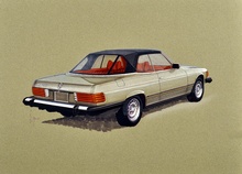 Mercedes 450 SLC Convertible Concept Car Design