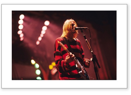 Kurt Cobain on Stage with Nirvana