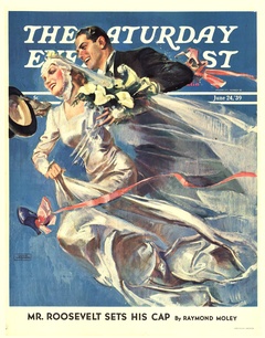 Saturday Evening Post Wedding Newlyweds