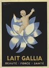 Lait Gallia, 1931: Leonetto Cappiello's Baby in the Flower—A Rare Advertising Masterpiece