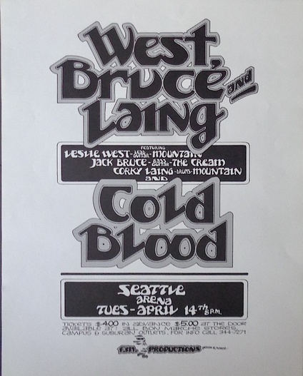 West Bruce And Laing: Seattle 1970