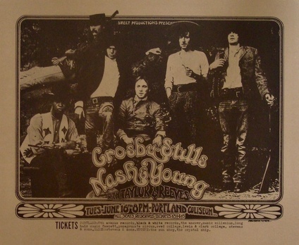 Crosby Stills Nash & Young: Portland 1970 (style A)