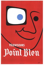 Televiseurs Point Bleu (Red) - Mid Century