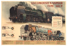 LOCOMOTIVE A VAPEUR - SNCF Railroad