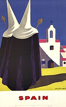 1954 Spain Travel Poster – Semana Santa by Guy Georget