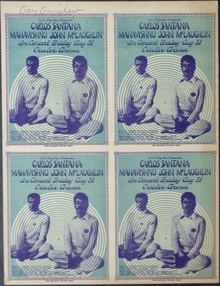 Santana and Mahavishnu: Ann Arbor 1973 (Handbill uncut)