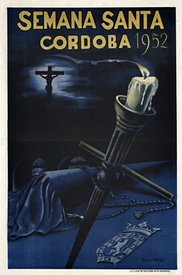 Semana Santa Cordoba 1952  – Original Vintage Spanish Travel Poster