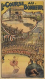 La Course Au Bonheur Vintage French Poster | Original Lithograph Linen-Backed