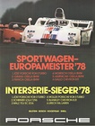 Porschee Sportswagen- EuropaMeister '78