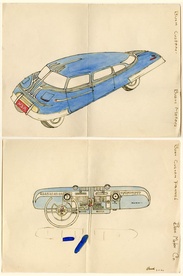 Concept Car and Dashboard Drawings No. 2