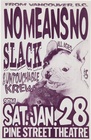 Nomeansno, Slack, Untouchable Krew Concert Poster