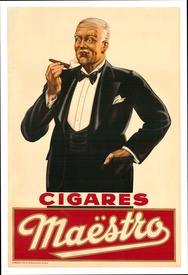 Cigars Maestro - Belgium lithograph