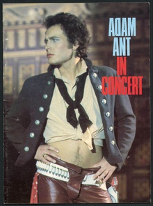 Adam Ant Friend or Foe Concert Tour Program